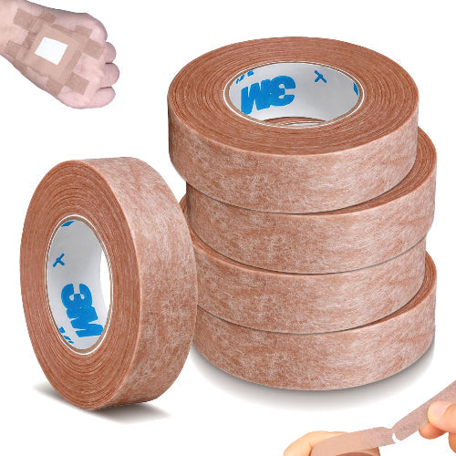 “3M Nose Tape – Micropore Tan Surgical Tape 0.5 Inch for rhinoplasty recovery and nose job aftercare, hypoallergenic and breathable, available at HealthBoutiqueJo.com”