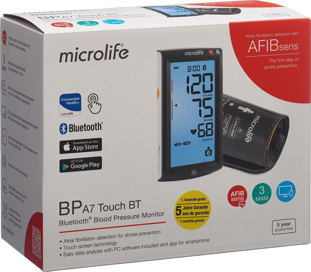Microlife BP A7 Touch BT Upper-Arm Automatic Blood Pressure Monitor