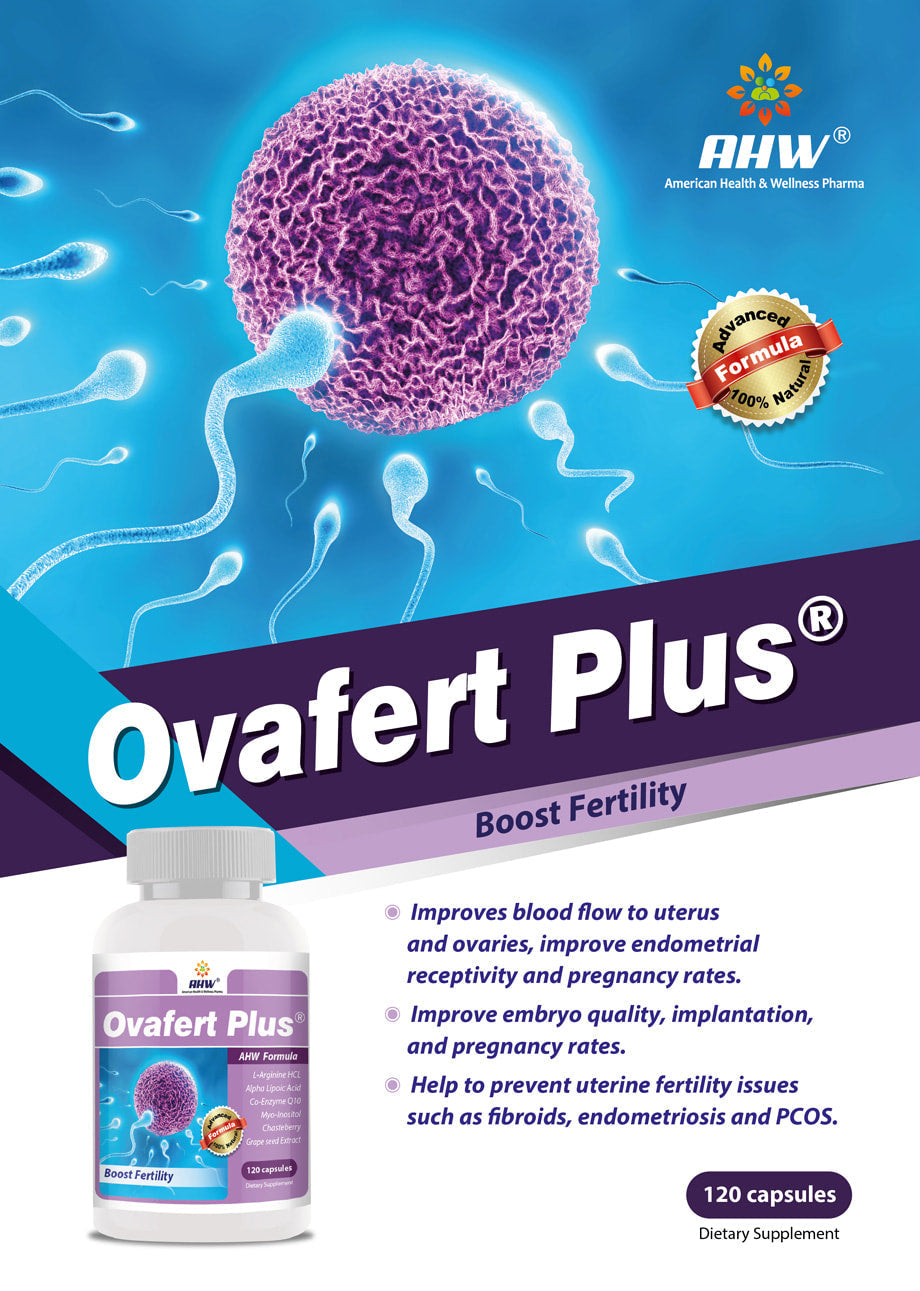 AHW Ovafert Plus fertility support hormonal balance reproductive wellness capsules 120 Health Boutique