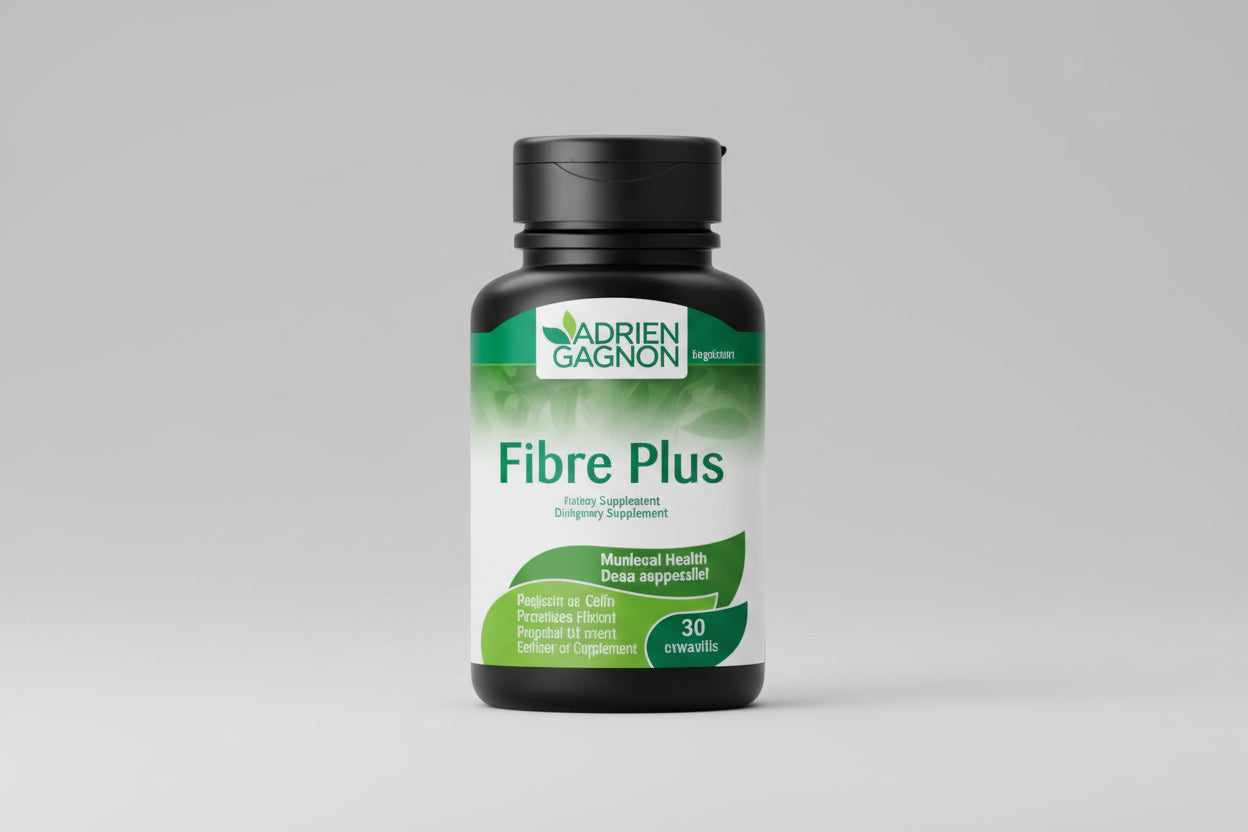 Adrien Gagnon Fiber Plus 60 capsules for digestive comfort and regularity support