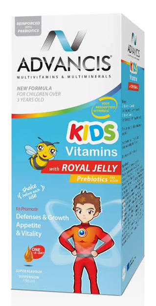 Advancis Kids Royal Jelly Syrup children growth immunity vitamins minerals prebiotics 150ml Health Boutique