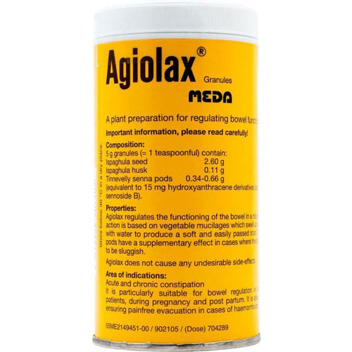 Agiolax granules 250 g herbal laxative constipation relief psyllium senna