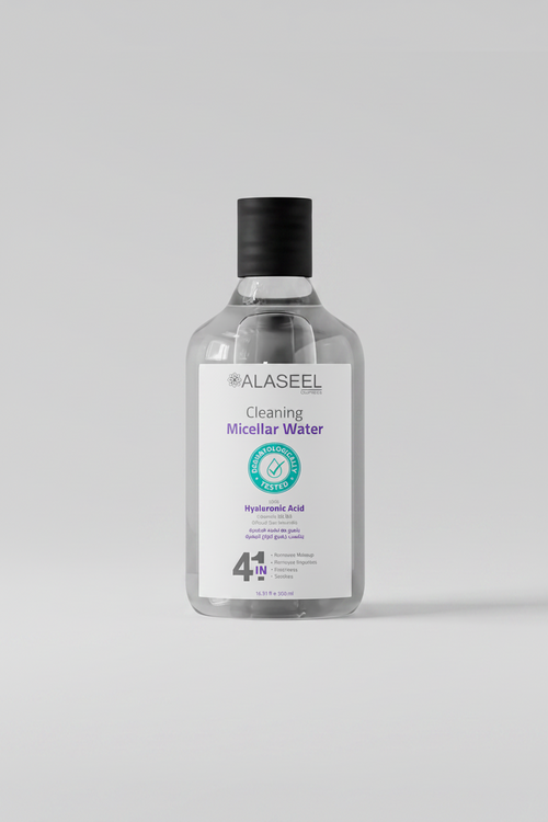 Alaseel micellar water makeup remover face eyes hyaluronic acid aloe vera gentle cleanser Health Boutique