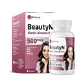 Bt Pharma BeautyN biotin 500mcg tablets 30 pack hair skin nails support vitamin B7 supplement Health Boutique