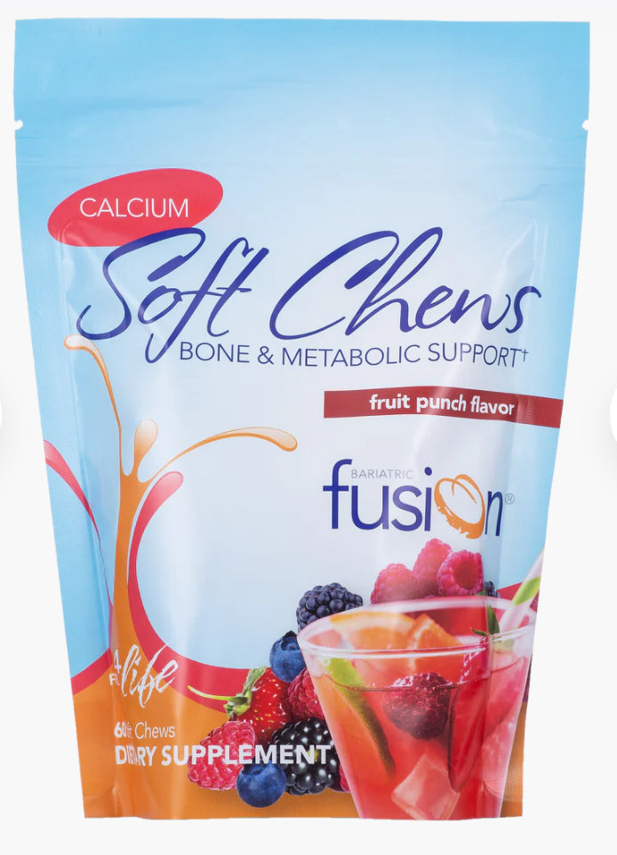 Bariatric Fusion Fruit Punch Calcium Citrate Soft Chews 60 soft chews bone health support Health Boutique