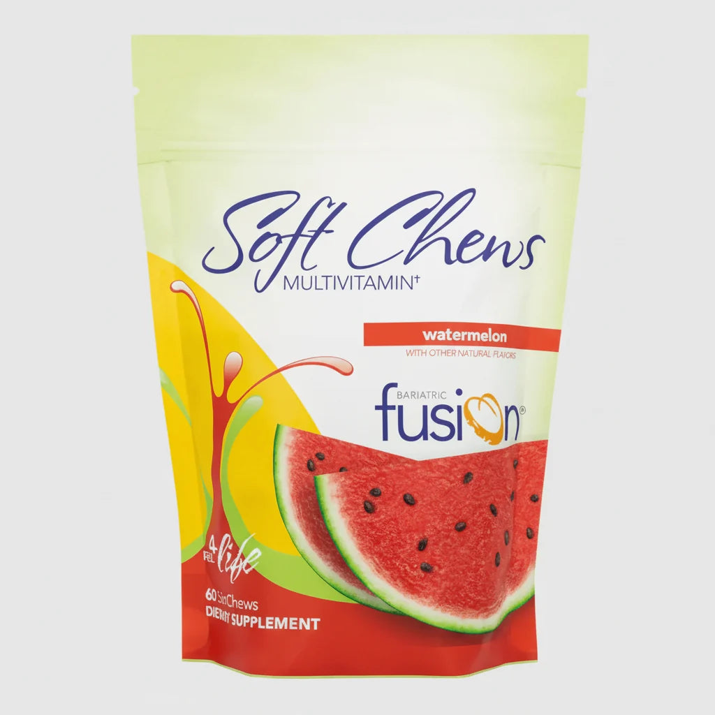 Bariatric Fusion Watermelon Bariatric Multivitamin Soft Chews daily nutritional support 60 soft chews Health Boutique