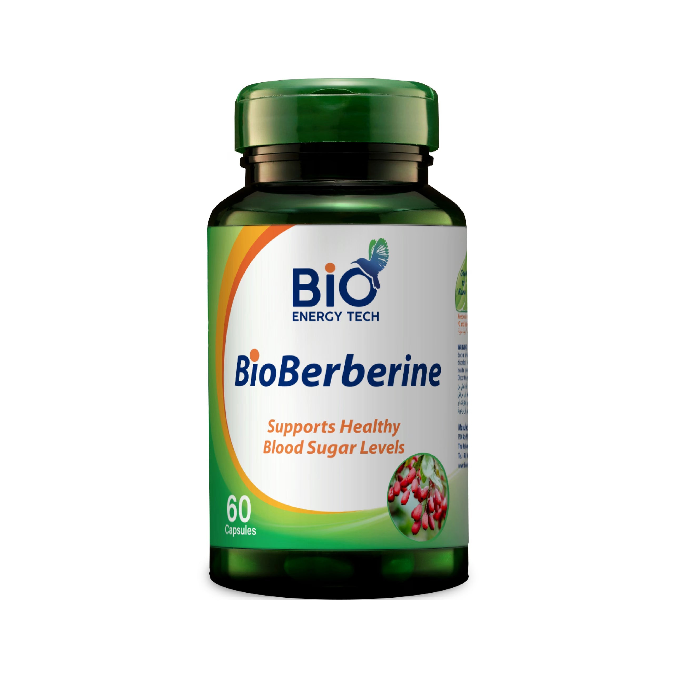 Bio Energy BioBerberine 500 mg metabolic heart blood sugar support 30 capsules Health Boutique