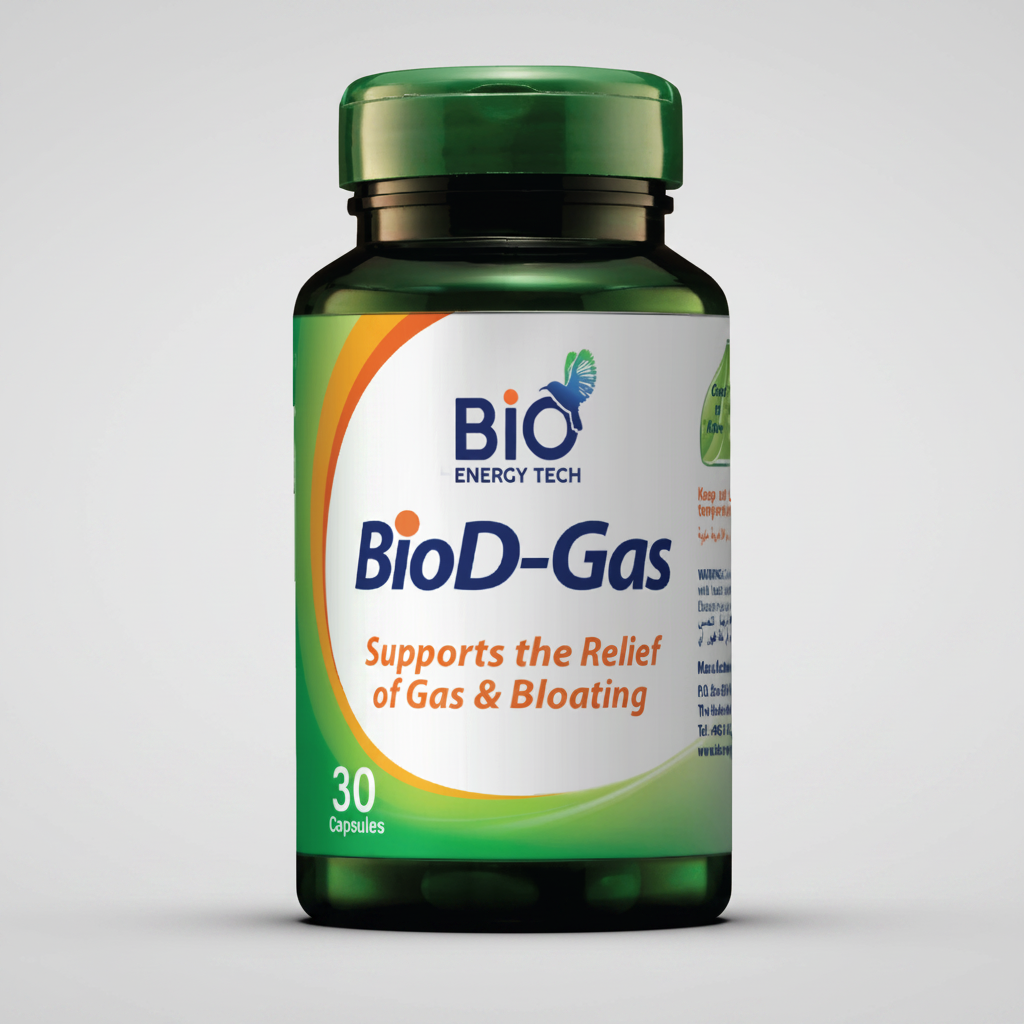 Bio Energy BioD-Gas digestive support gas and bloating relief 30 capsules Health Boutique