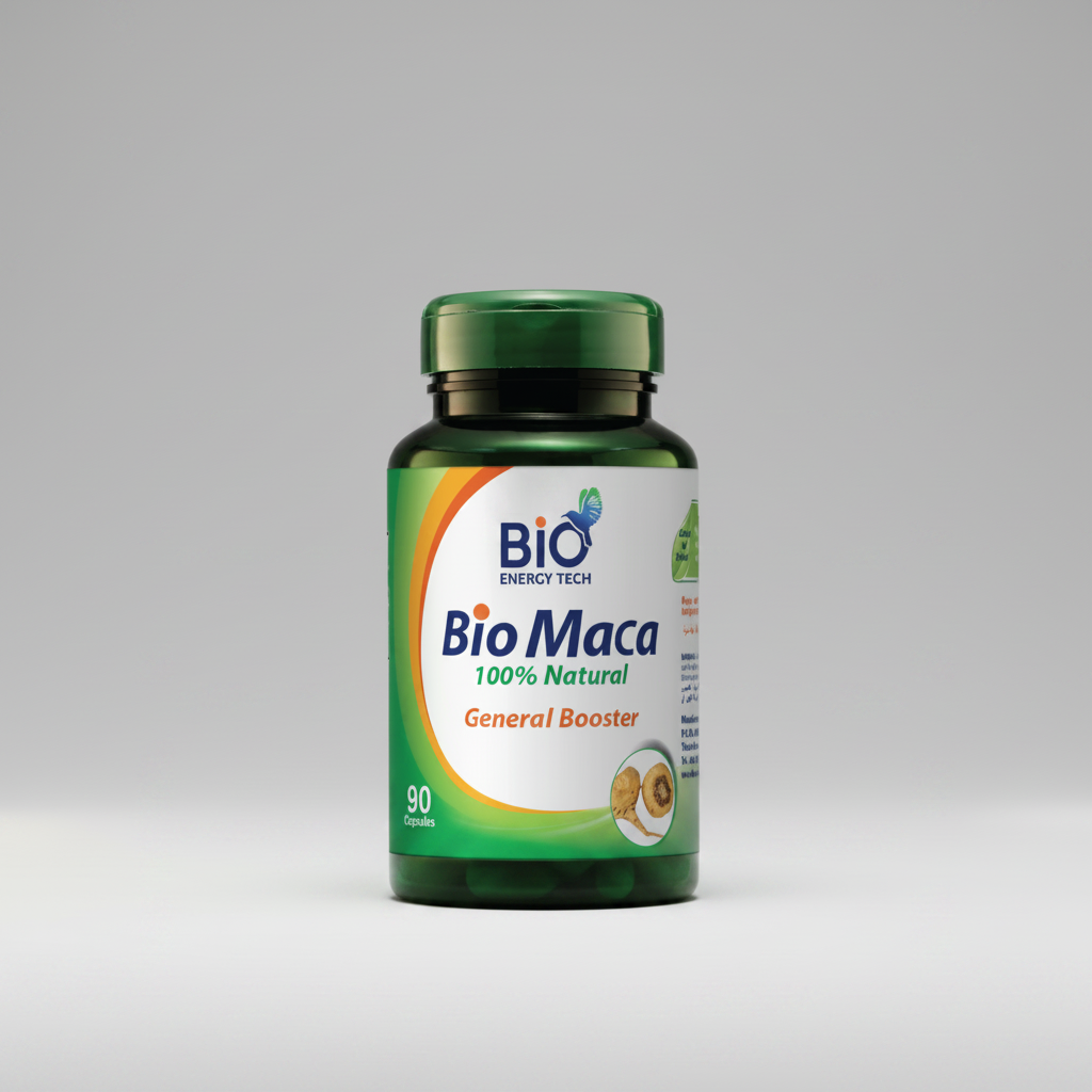 Bio Energy Maca Root 500 mg 60 capsules natural energy and vitality support Health Boutique