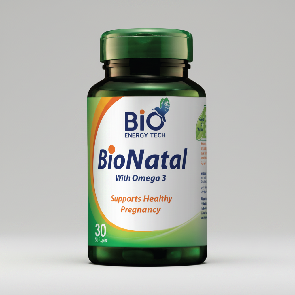 Bio Energy Bio Natal prenatal multivitamin with DHA gentle iron 30 softgels Health Boutique