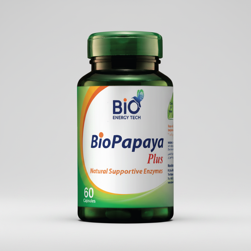 Bio Energy Bio Papaya Plus digestive enzyme support 60 capsules Health Boutique