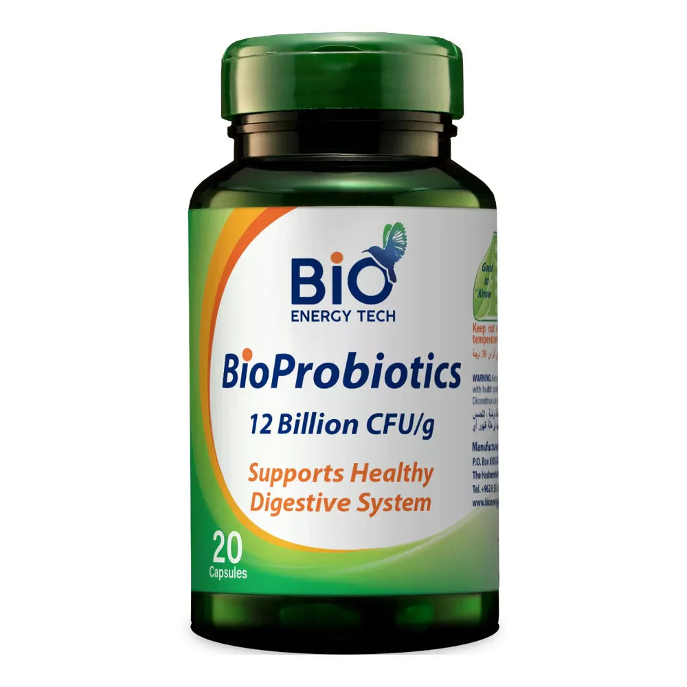 Bio Energy Bio Probiotics 12 billion CFU digestive health support 20 capsules Health Boutique