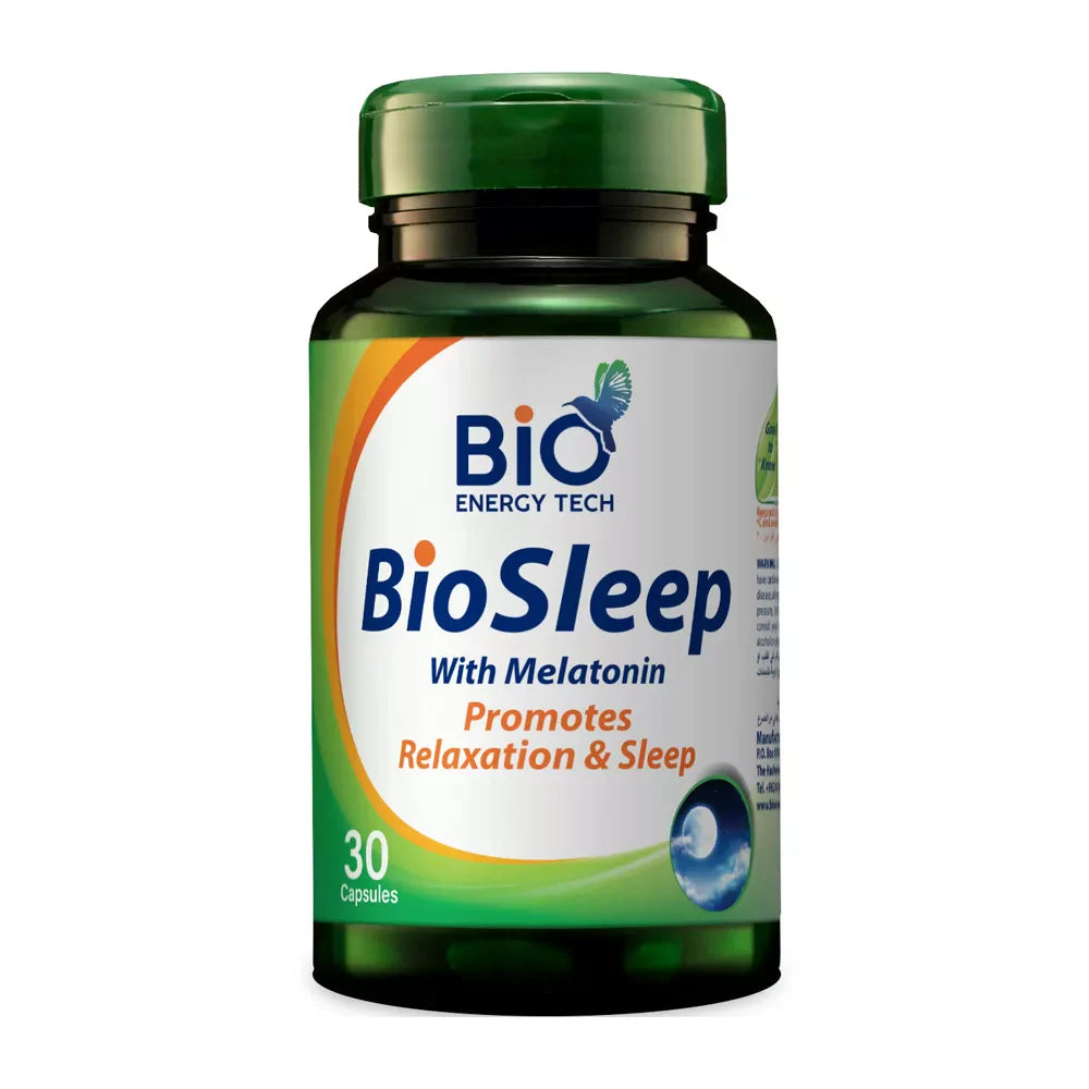 Bio Energy Bio Sleep melatonin lemon balm magnesium 30 capsules Health Boutique