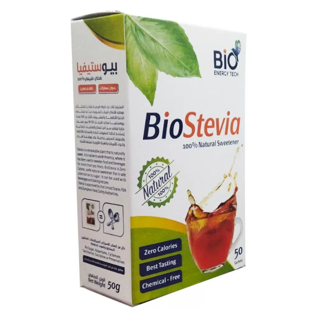 Bio Energy Bio Stevia zero calorie sweetener 50 sachets natural sugar alternative Health Boutique