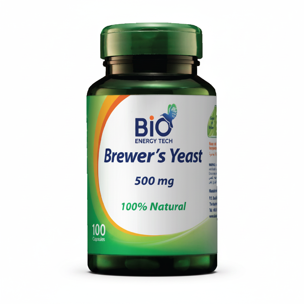 Bio Energy Brewer's Yeast 500 mg 60 capsules natural B-complex supplement Health Boutique