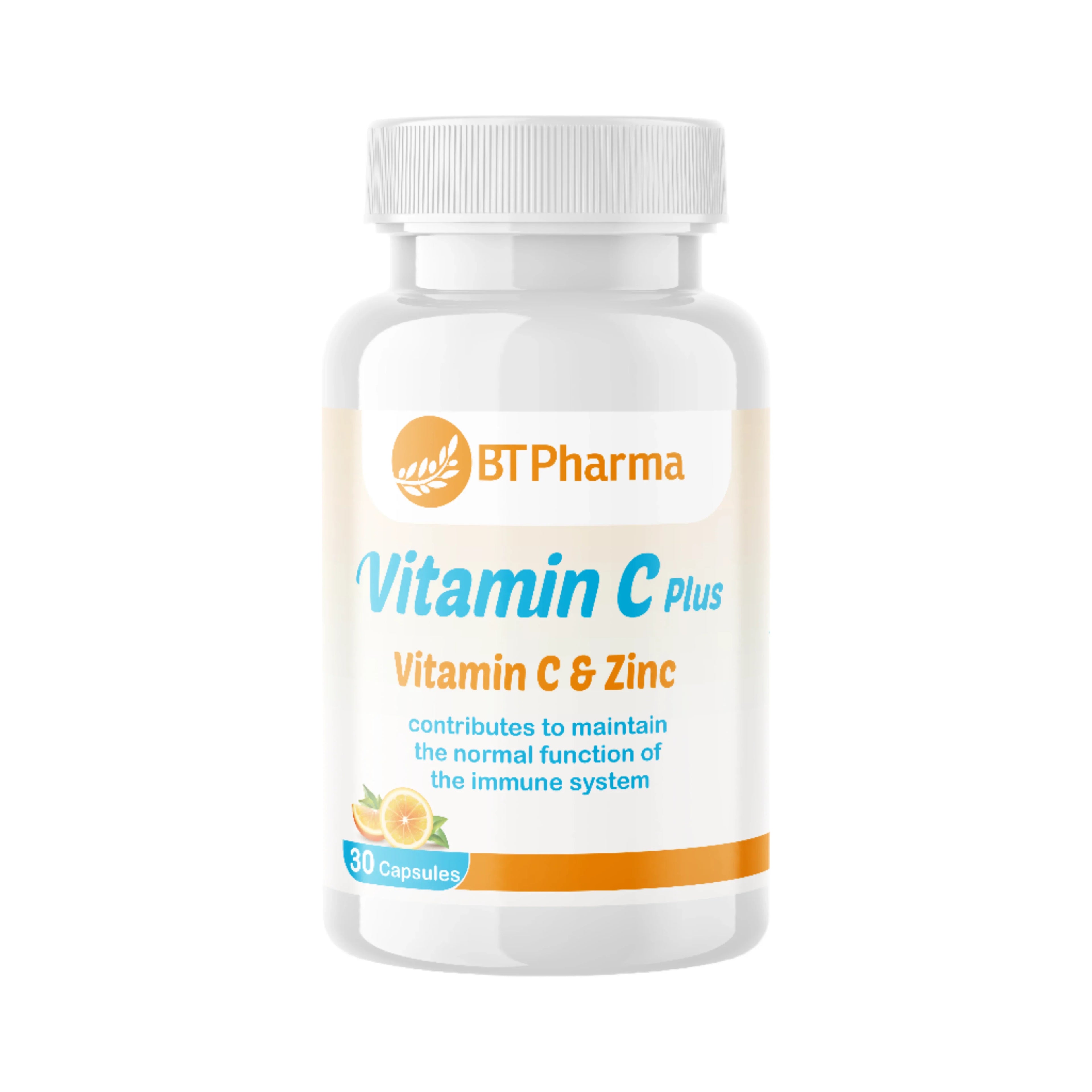 Bt Pharma vitamin C plus 500mg tablets immune support antioxidant supplement Health Boutique