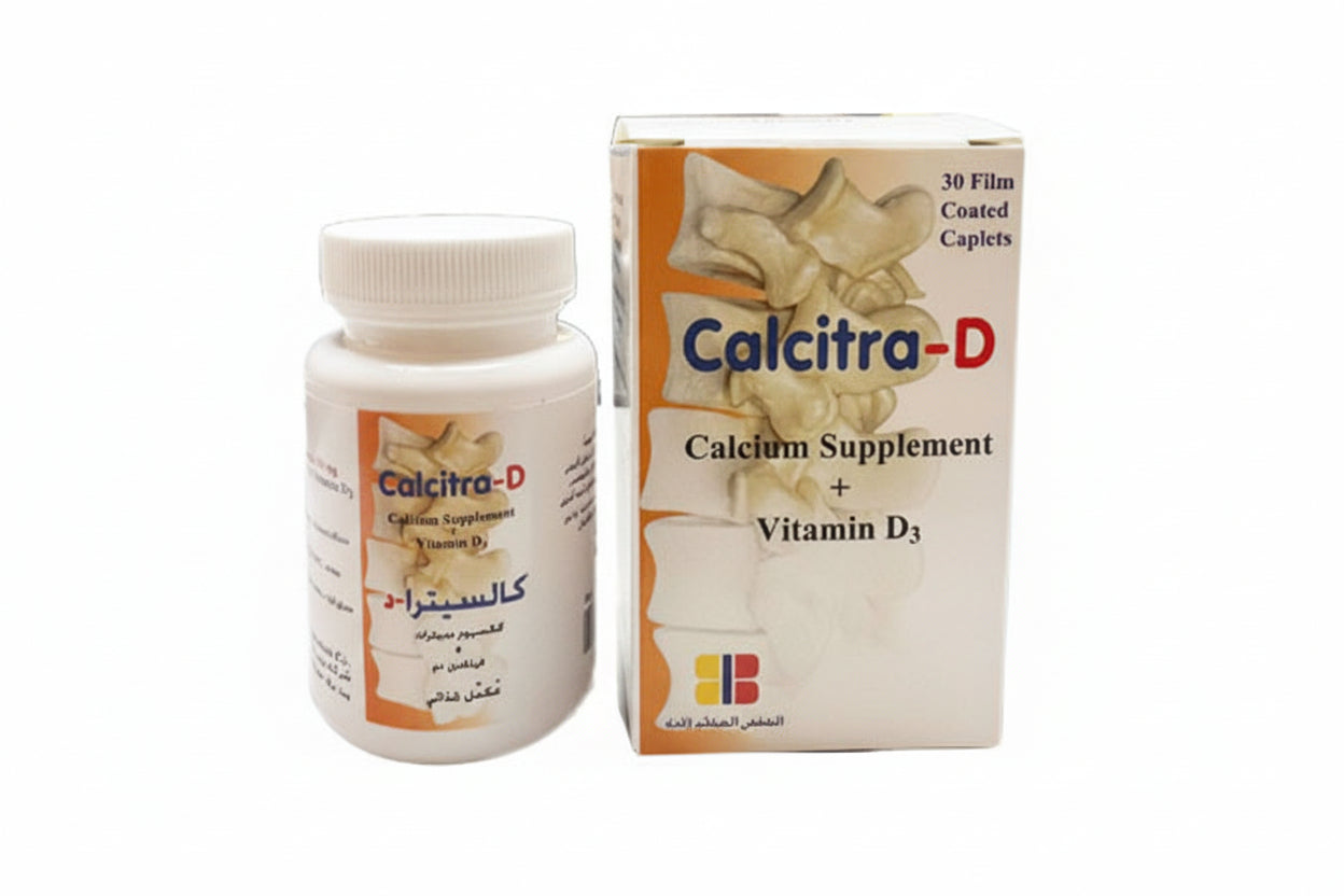 Calcitra D capsules 30 capsules calcium vitamin D bone health supplement Health Boutique