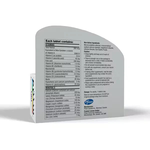 Centrum Women 100 Tablets Jordan – multivitamin for women’s energy, immunity, hair, skin &amp; nails. Available at HealthBoutiqueJo.com for Jordan & GCC.