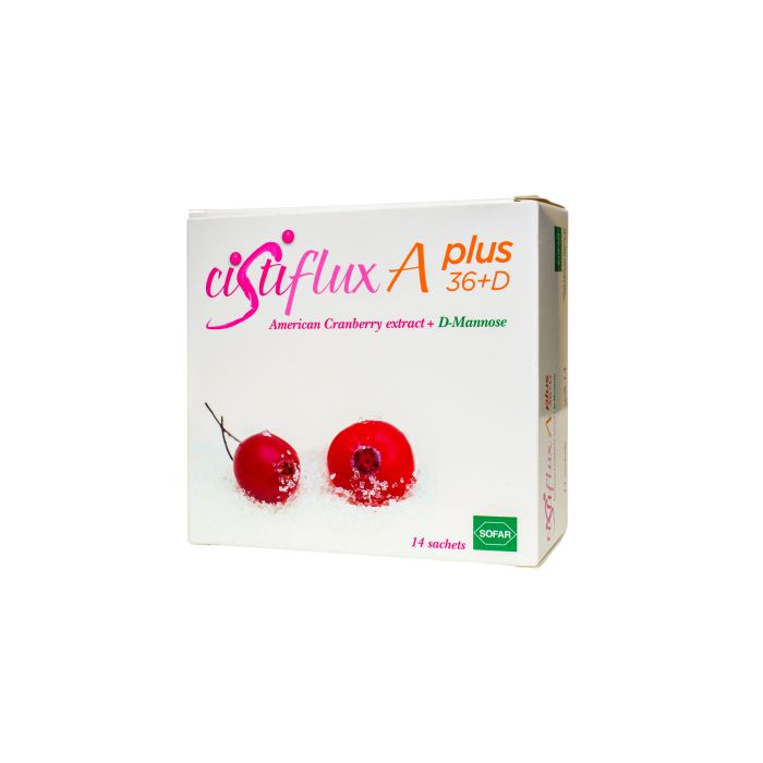 Cistiflux Plus sachets 14 cranberry D mannose urinary tract support supplement