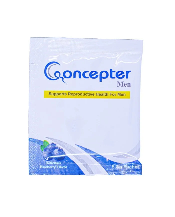 Concepter Men blueberry sachets L-carnitine CoQ10 zinc selenium vitamins male energy wellness supplement Health Boutique
