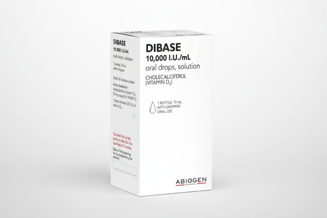 Dibase vitamin D3 10000 IU oral drops cholecalciferol vitamin D deficiency bone health immune support supplement drops Health Boutique