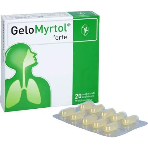 Gelomyrtol Forte 20 capsules respiratory mucus clearance support