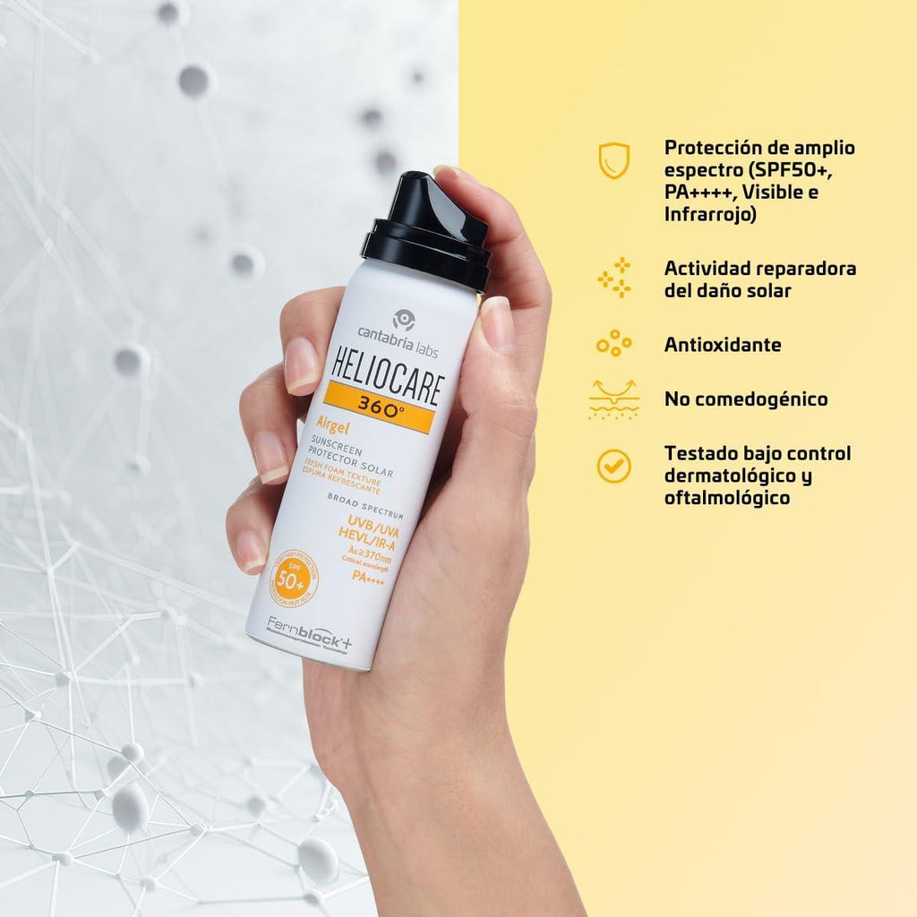 Heliocare 360 Airgel SPF 50 plus sunblock 60ml Fernblock antioxidant sunscreen Health Boutique
