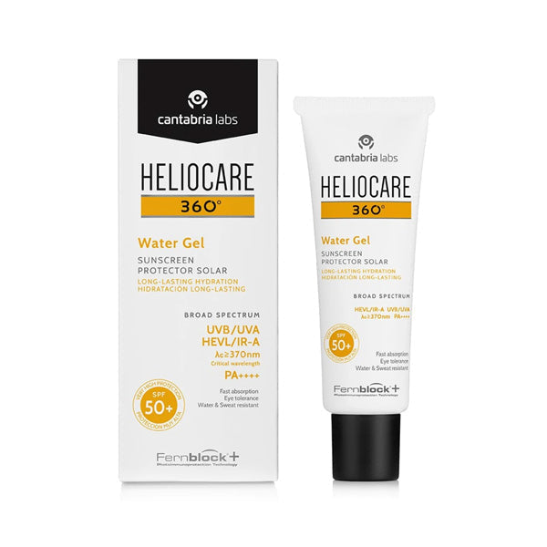Heliocare 360 Water Gel SPF 50 plus sunblock 50ml Fernblock hydrating sunscreen Health Boutique
