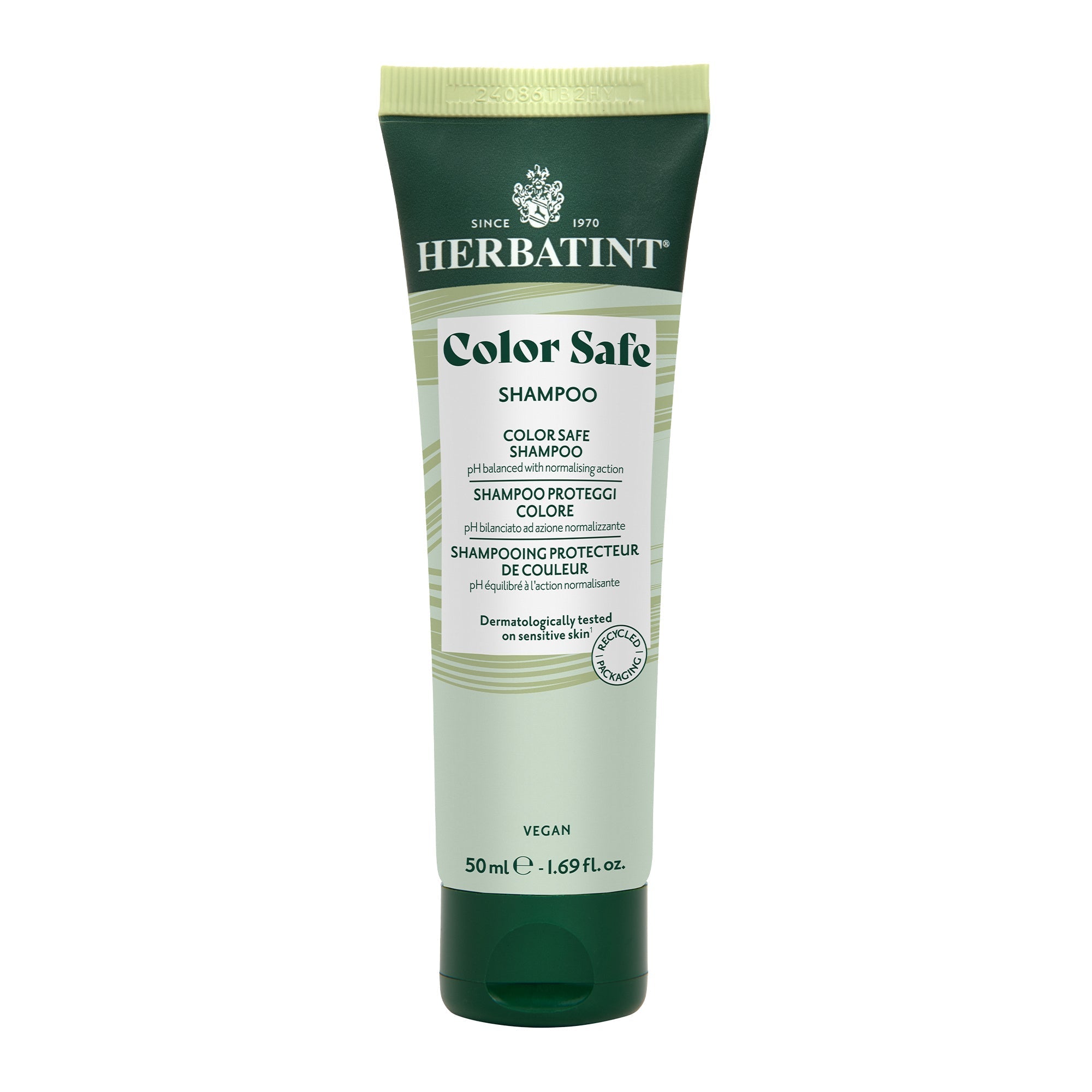 Herbatint Color Safe Protect Colour Shampoo travel size 50ml gently cleanses coloured hair Health Boutique
