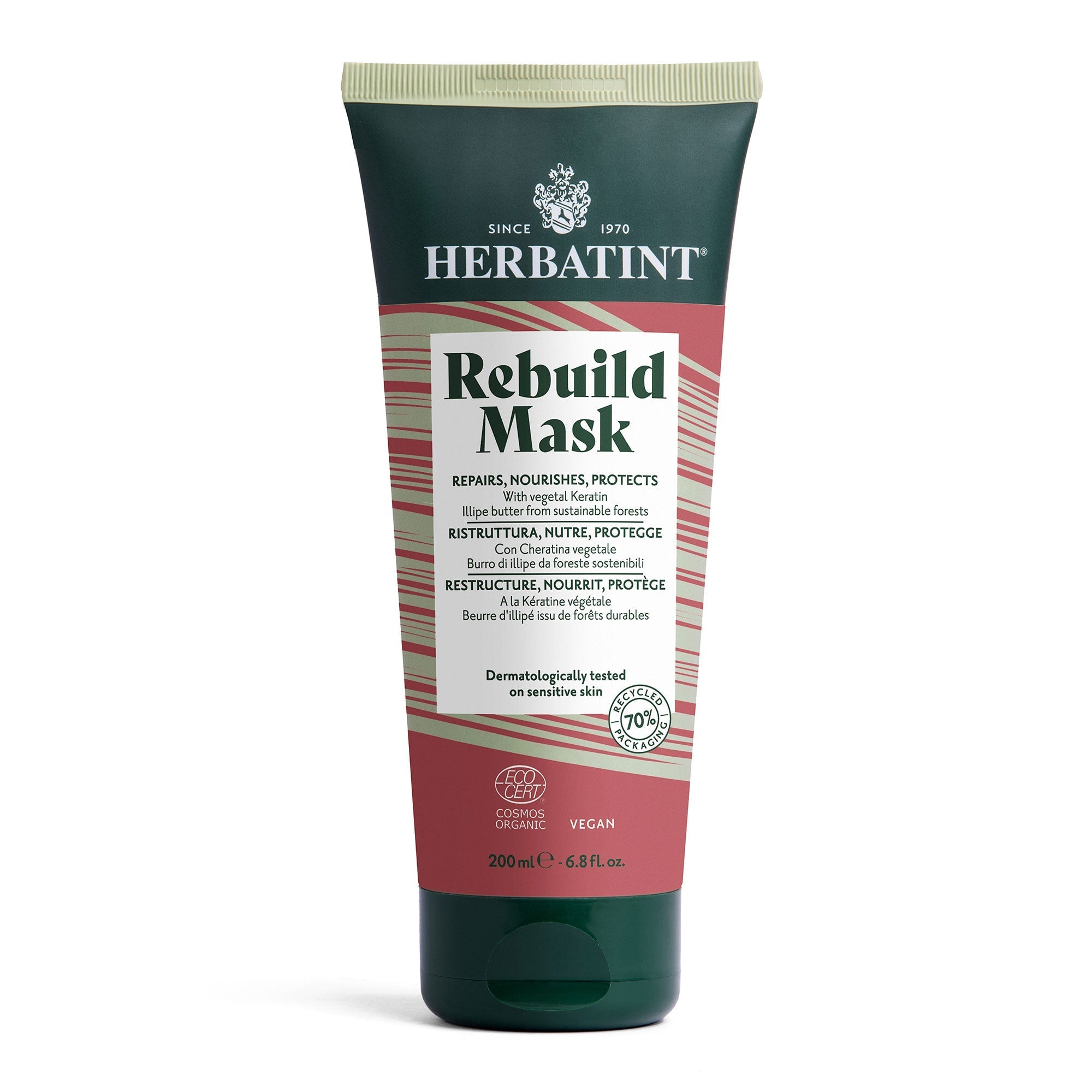 Herbatint Rebuild Mask Bio Restorative Hair Treatment 200ml strengthens damaged hair Health Boutique