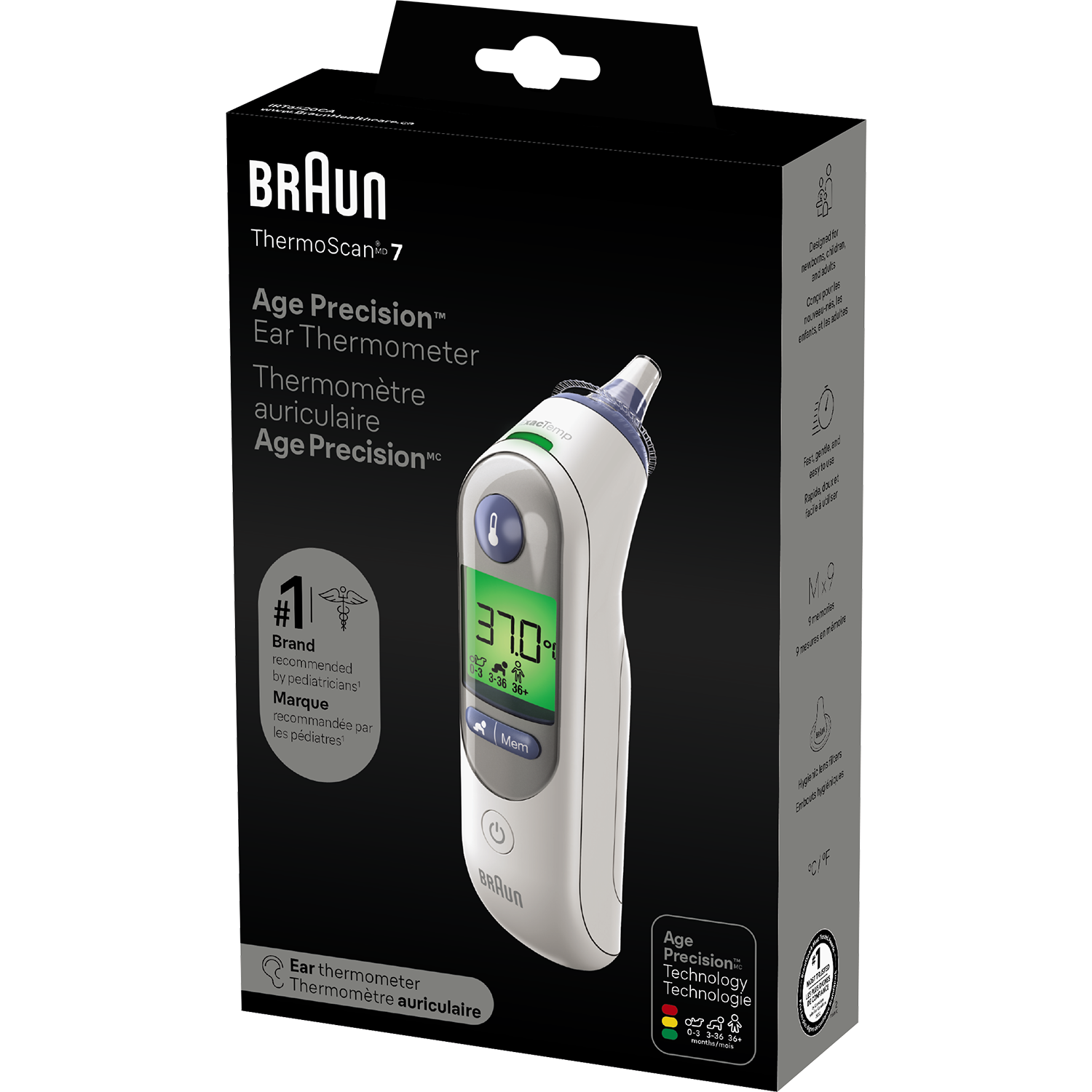 Braun ThermoScan® 7 Ear Thermometer IRT 6520 – Accurate Temperature Measurement for All Ages
