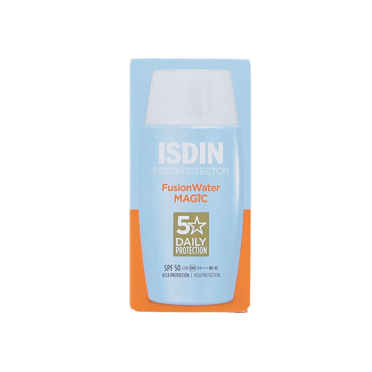 ISDIN Fotoprotector Fusion Water SPF 50 50ml facial sunscreen hyaluronic acid broad spectrum UV protection Health Boutique
