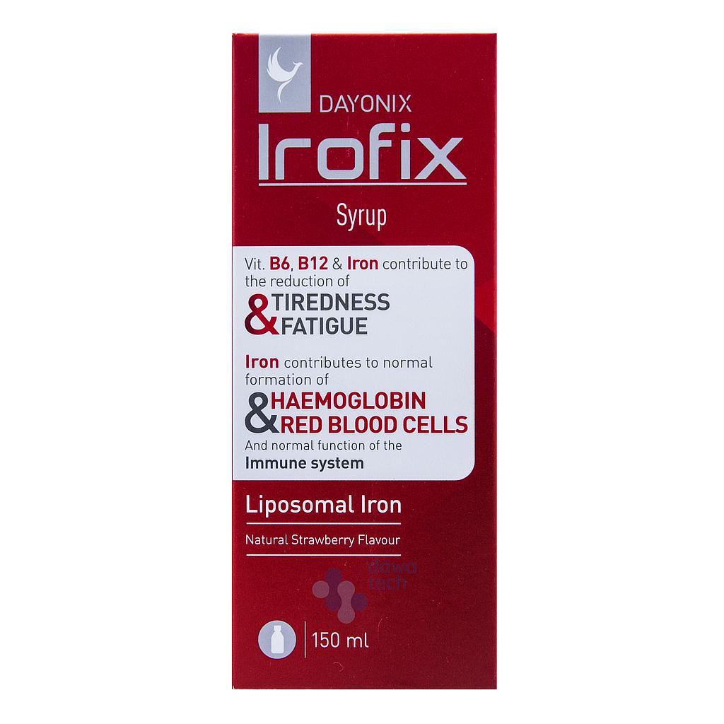 Irofix iron syrup 150ml hematinic supplement liquid iron energy support Health Boutique