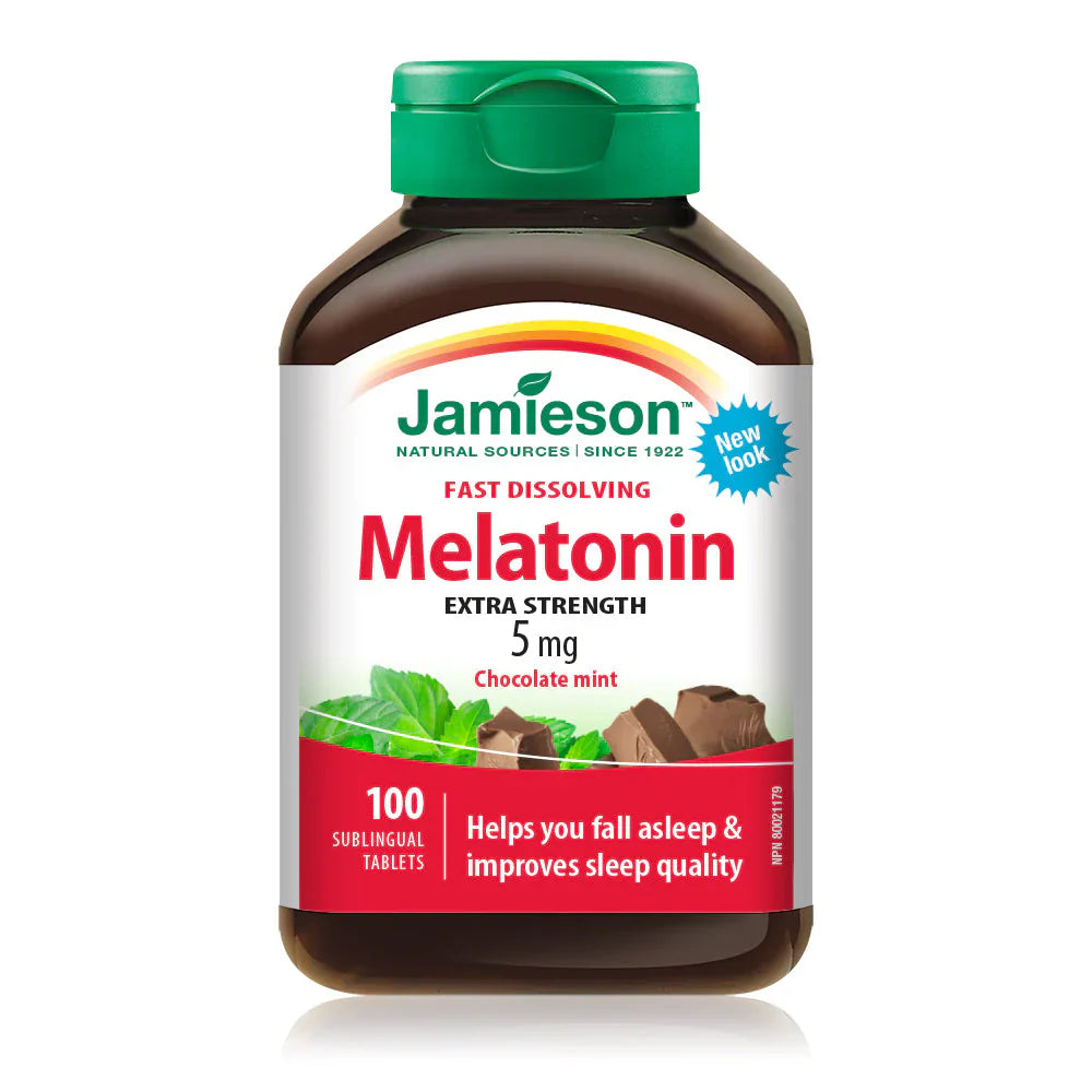 Jamieson Melatonin 5mg fast dissolving sublingual sleep support tablets Health Boutique