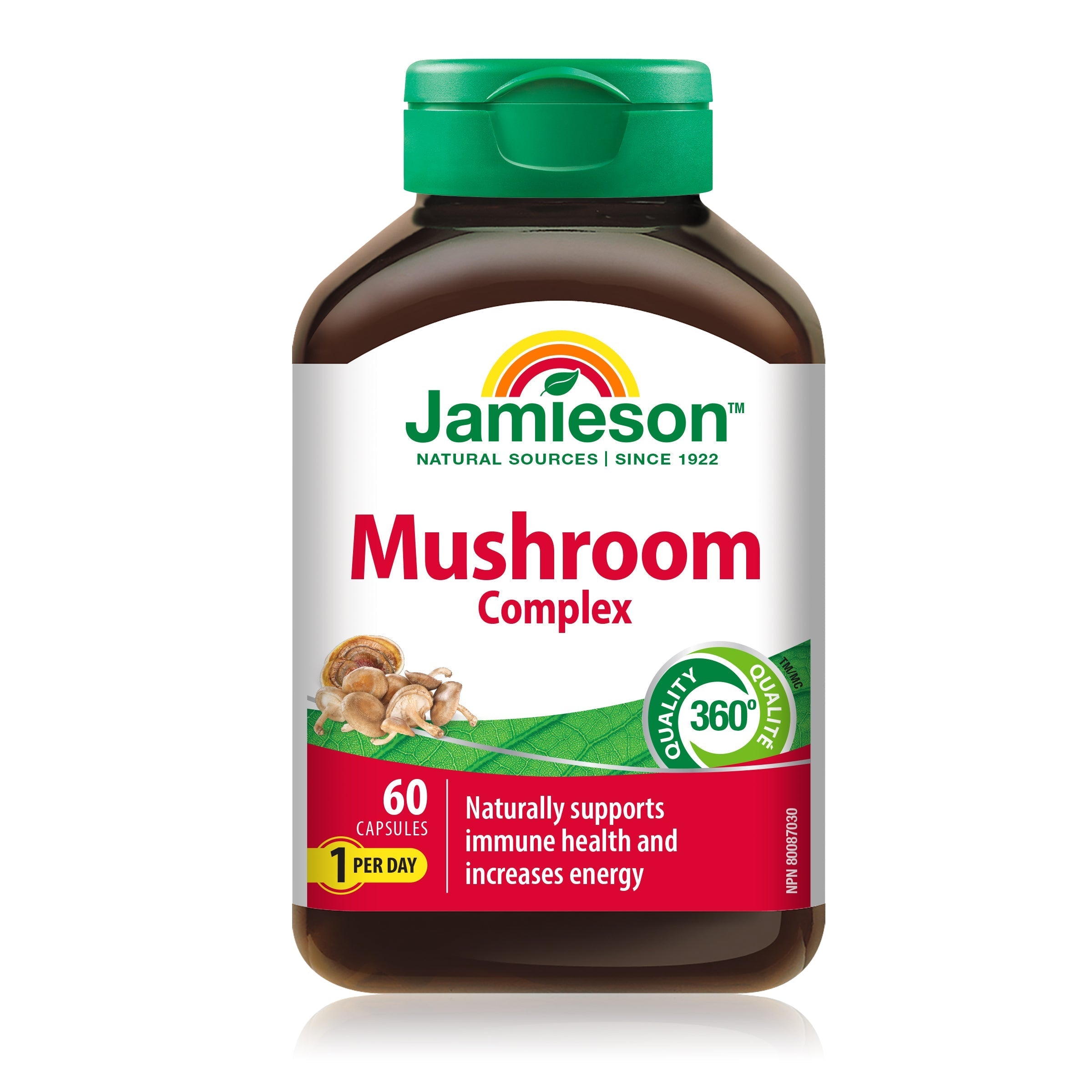 Jamieson mushroom complex immune support supplement beta glucans antioxidant natural immunity booster Health Boutique