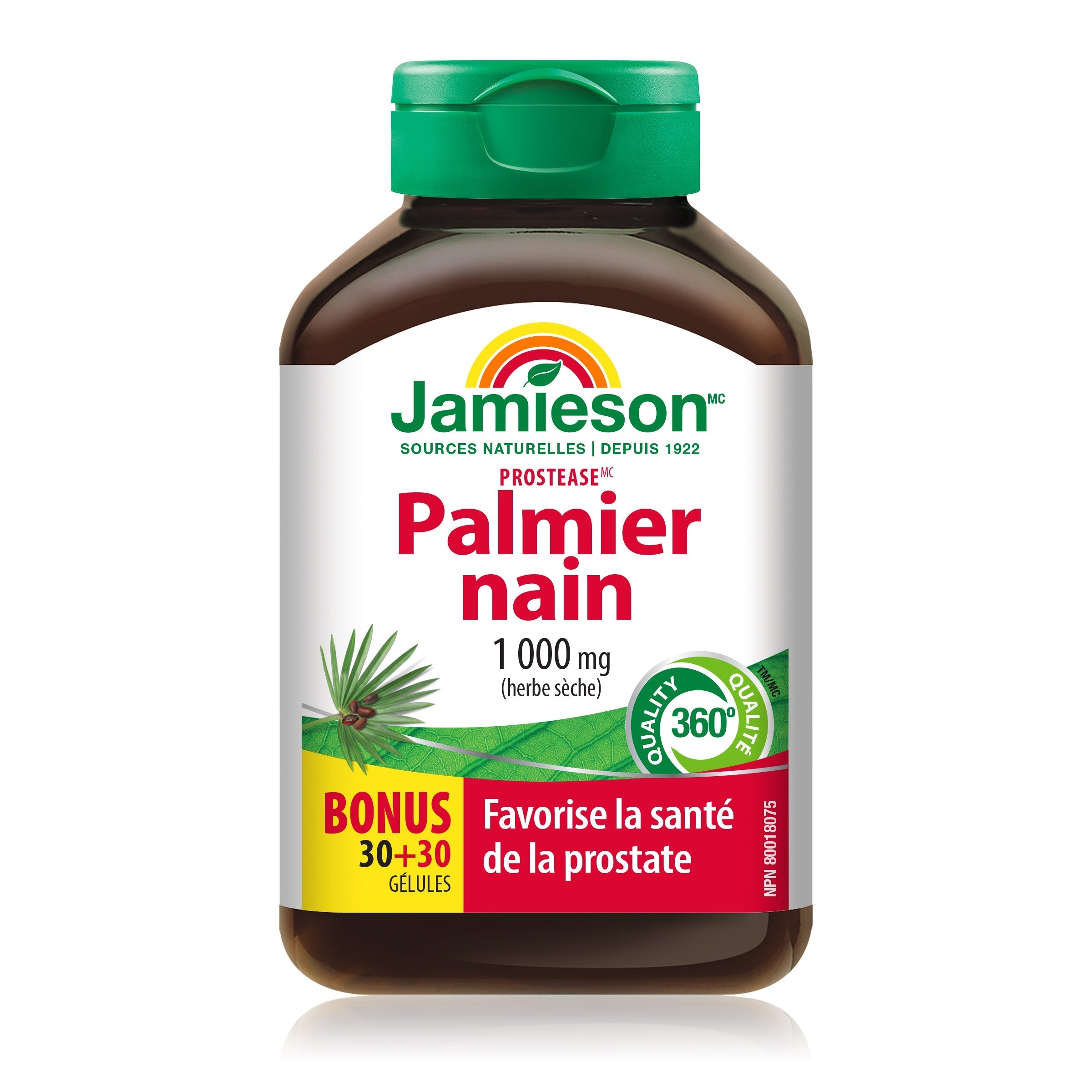 Jamieson saw palmetto prostate health supplement men urinary support herbal extract prostate wellness Health Boutique