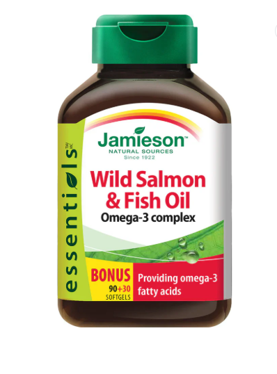Jamieson Salmon & Fish Oil Omega-3 – Heart, Brain & Joint Support