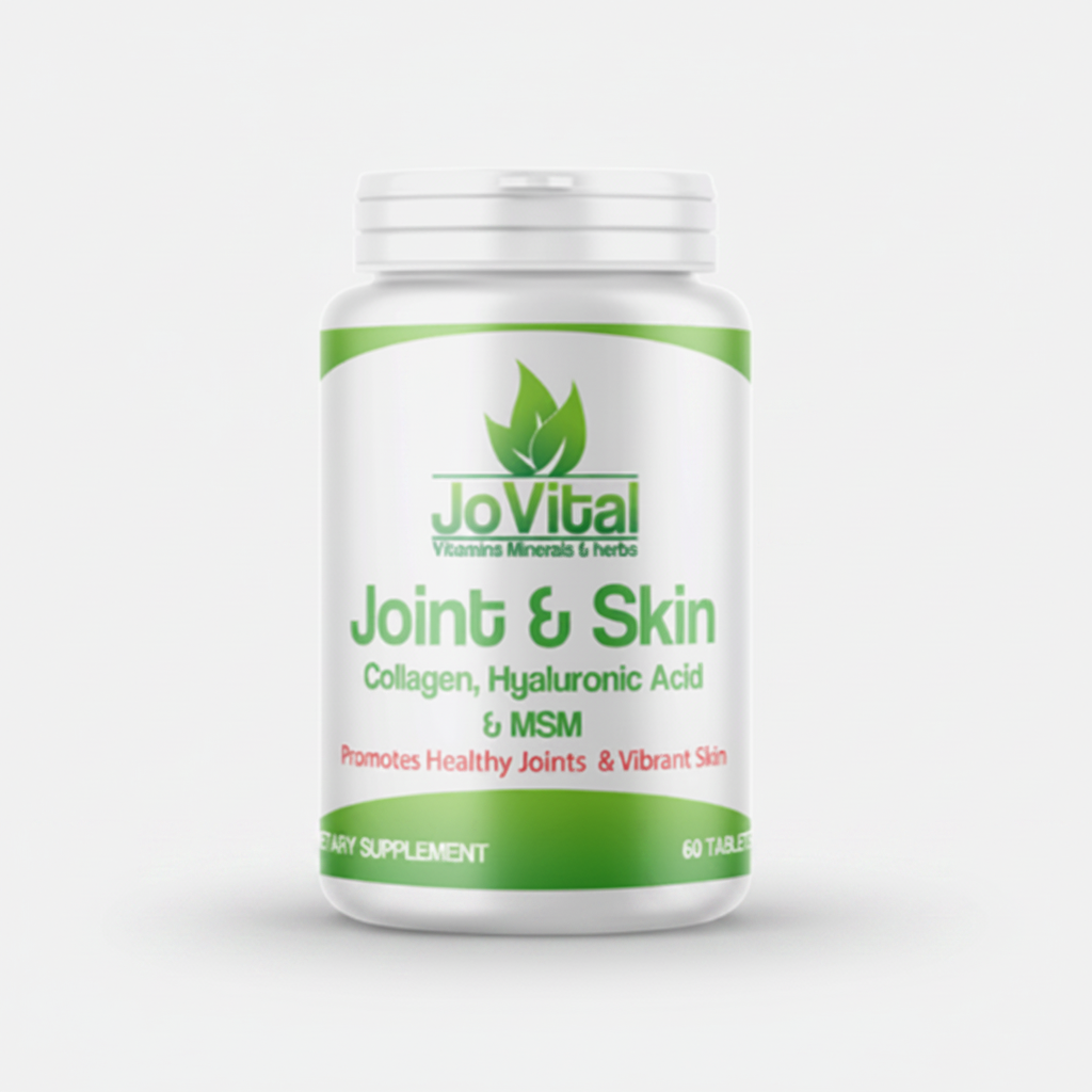 Jovital Joint Skin Health 60 tablets collagen types I II III MSM hyaluronic acid supplement Health Boutique
