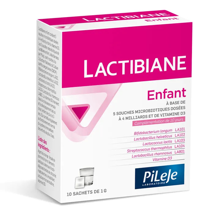 لاكتيبين® للأطفال 10 أكياس – خمائر بروبيوتيك وفيتامين د3 لدعم أمعاء ومناعة الأطفال