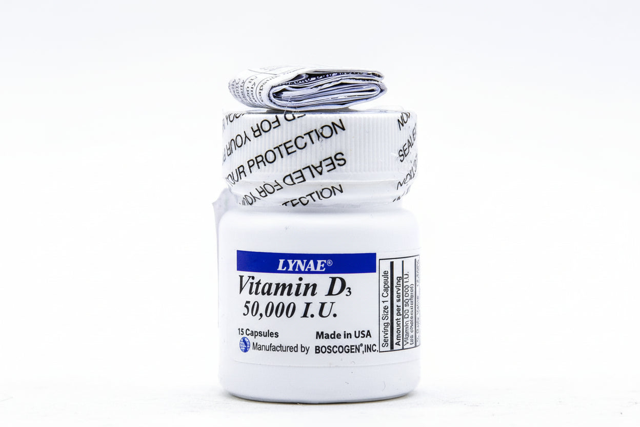 Lynae vitamin D3 50000 IU capsules 15 high strength bone immune support supplement Health Boutique
