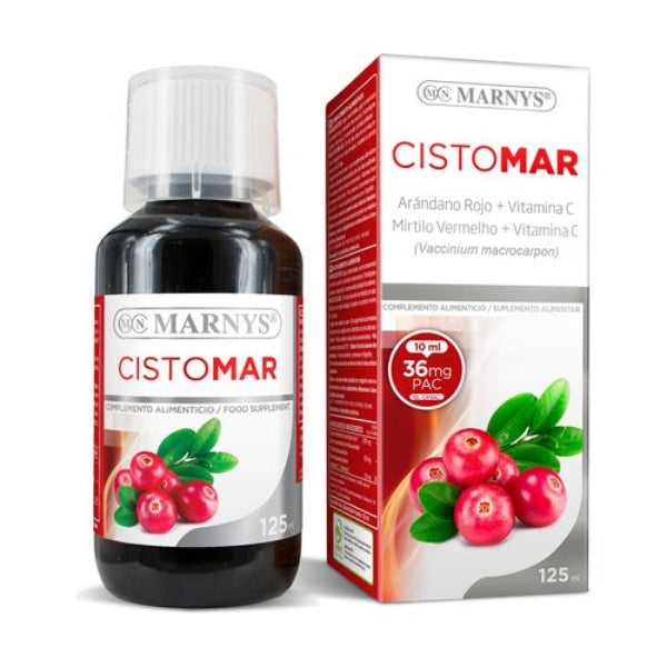 Marnys Cistomar Syrup 125 ml cranberry concentrate PACs FOS vitamin C urinary tract support Health Boutique
