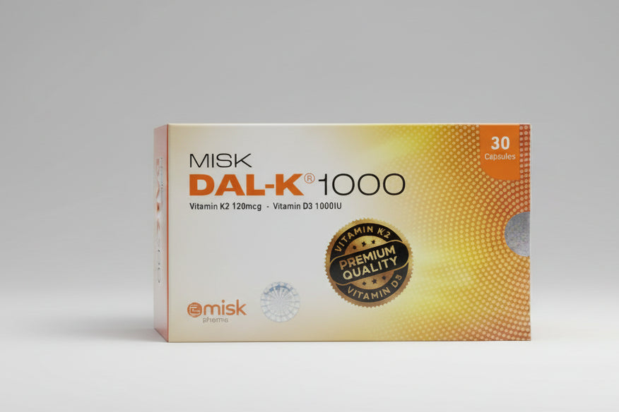 Misk Dal K 1000 capsules 30 vitamin D3 cholecalciferol bone health supplement