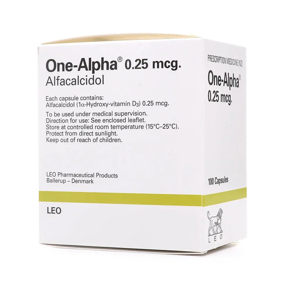 ONE-ALPHA® 0.25 MCG (30 Capsules) – Calcium & Bone Metabolism Support
