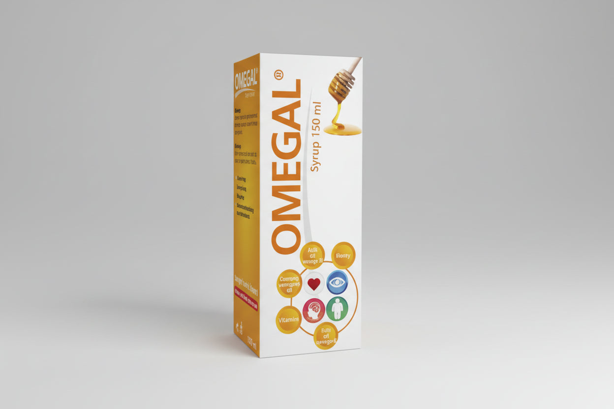 Omegal Plus omega 3 syrup 150ml DHA EPA children brain memory support Health Boutique