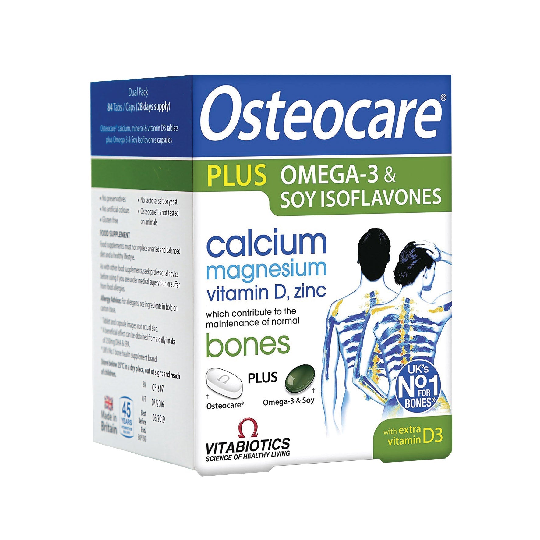 Vitabiotics Osteocare® Plus calcium omega 3 vitamin D3 bone heart support tablets capsules Health Boutique