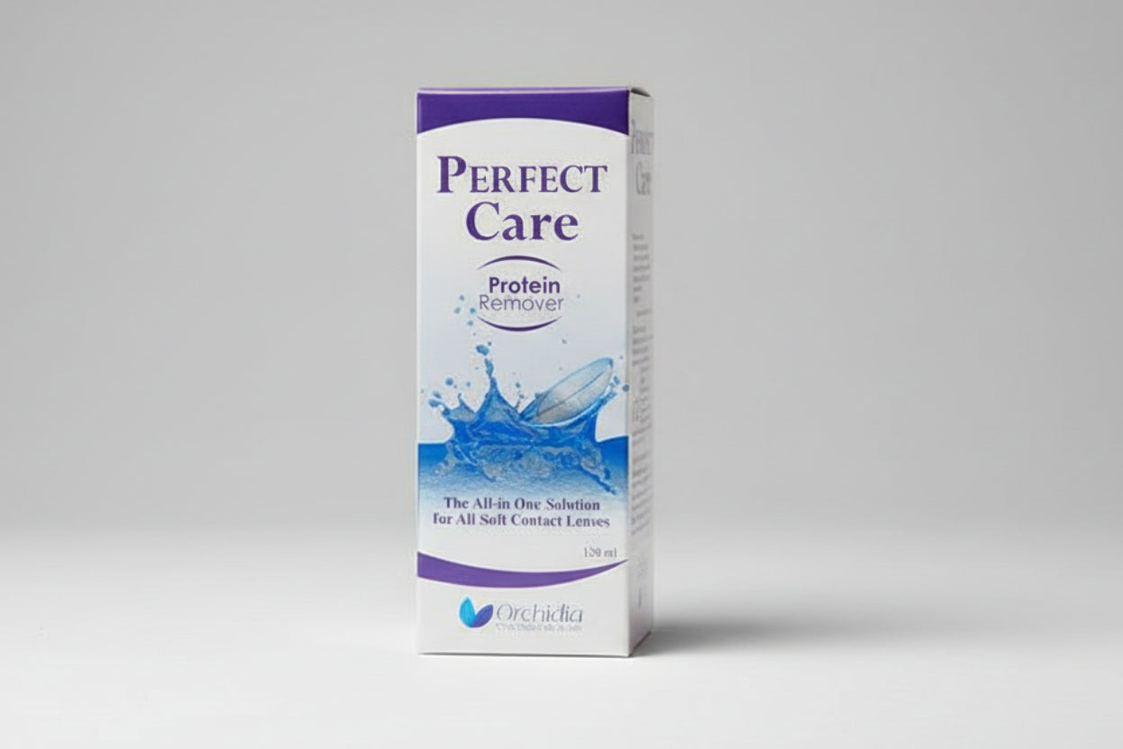 Perfect Care® 120ml multipurpose contact lens cleaning and disinfecting solution bottle
