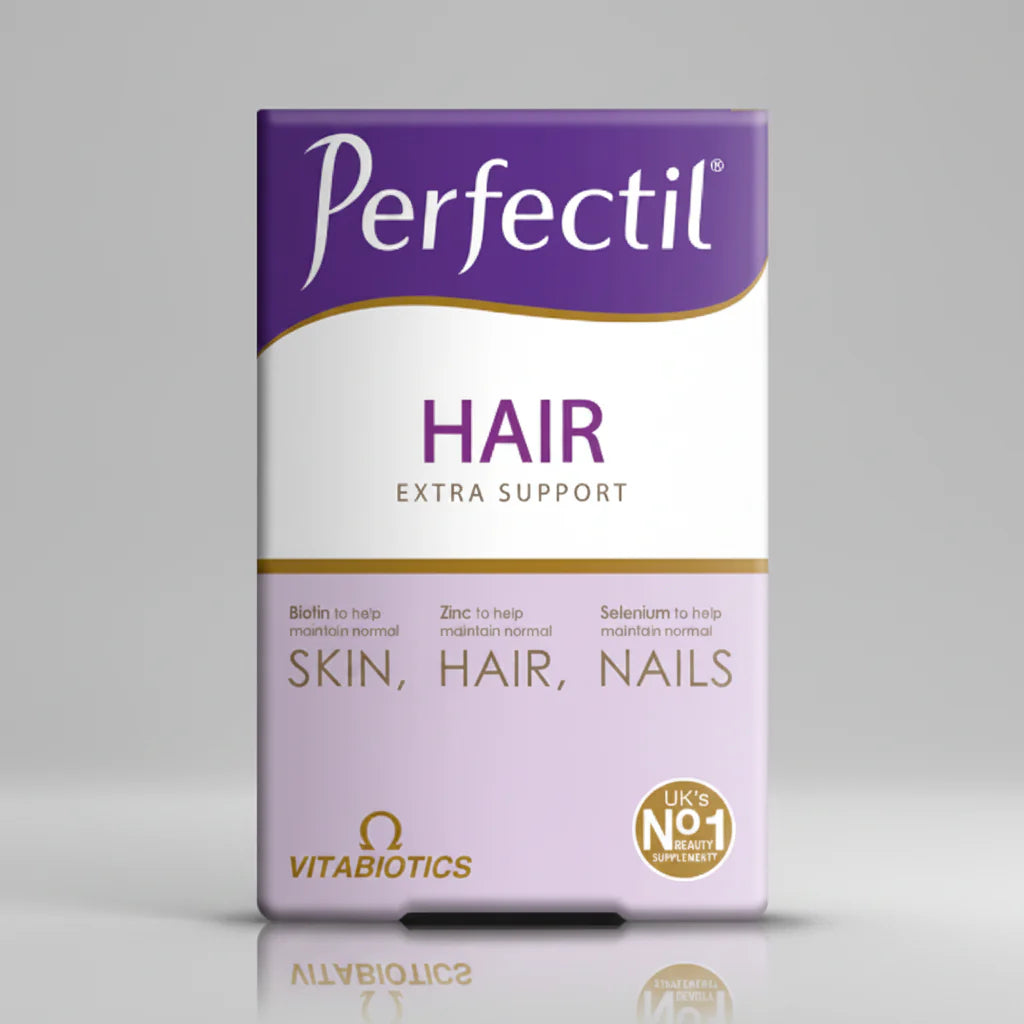 Vitabiotics Perfectil Hair Extra Support marine collagen hair tablets 60 Health Boutique