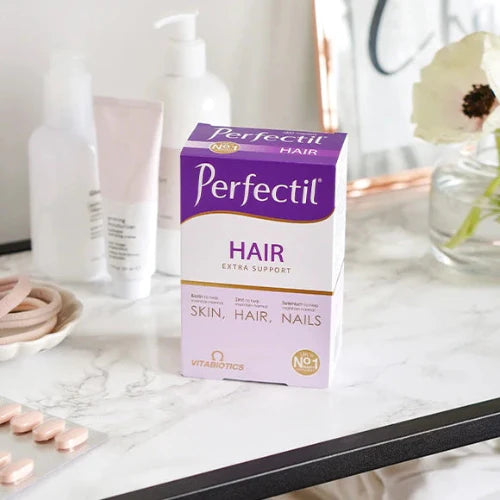 Vitabiotics Perfectil Hair Extra Support marine collagen hair tablets 60 Health Boutique
