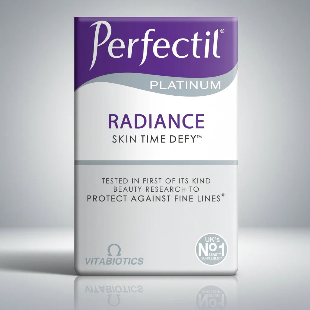Vitabiotics Perfectil® Platinum Radiance collagen skin glow beauty tablets antioxidants Health Boutique