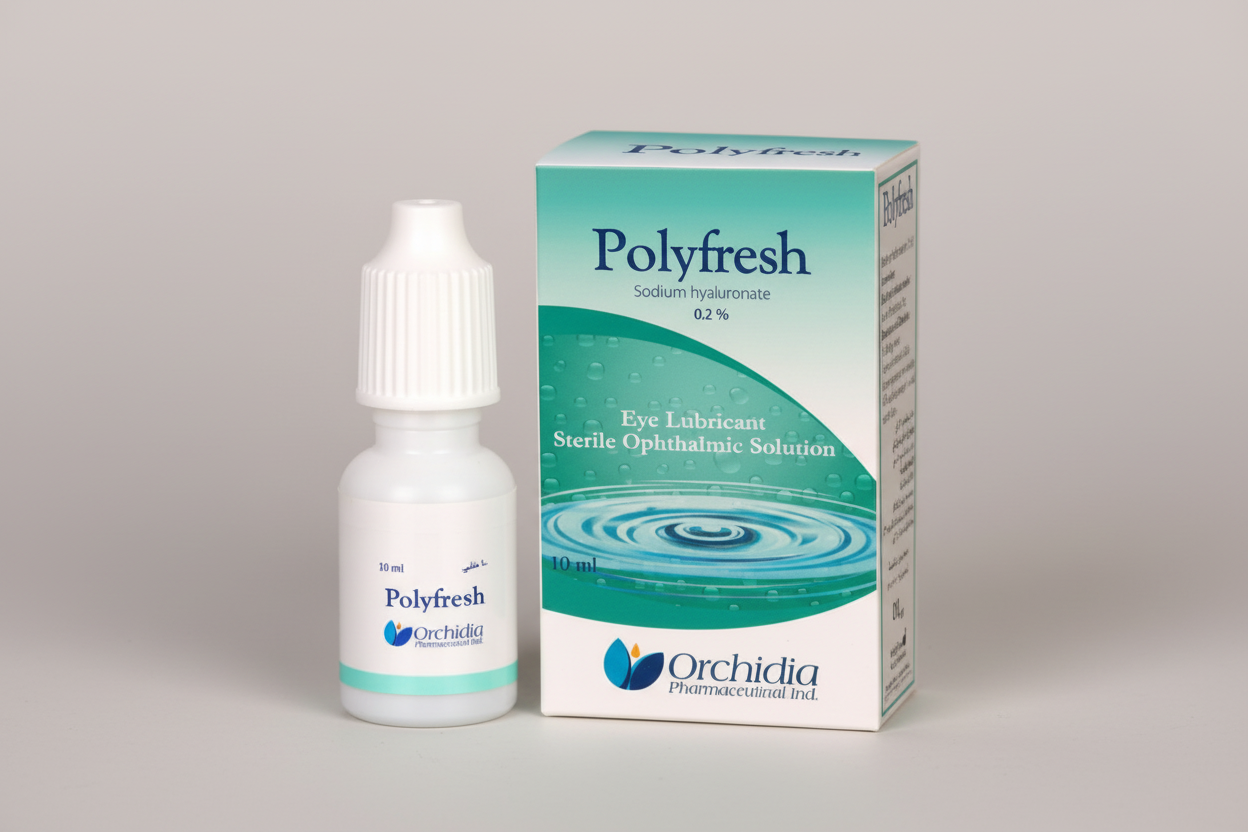 Polyfresh® 10 ml artificial tears lubricant ophthalmic eye drops for dy eye relief bottle